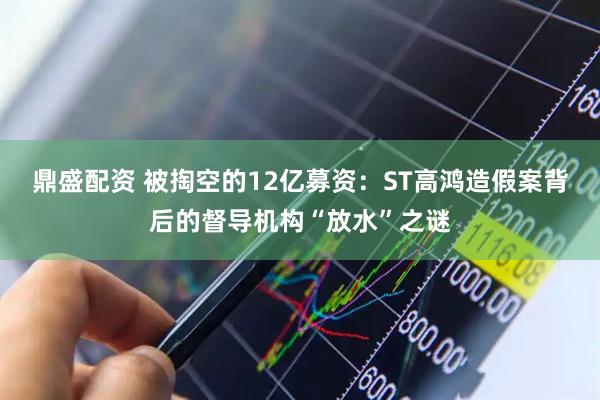 鼎盛配资 被掏空的12亿募资：ST高鸿造假案背后的督导机构“放水”之谜