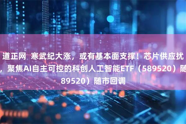 道正网  寒武纪大涨，或有基本面支撑！芯片供应扰动频现，聚焦AI自主可控的科创人工智能ETF（589520）随市回调