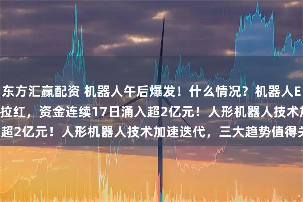东方汇赢配资 机器人午后爆发！什么情况？机器人ETF基金(159213)强势拉红，资金连续17日涌入超2亿元！人形机器人技术加速迭代，三大趋势值得关注！